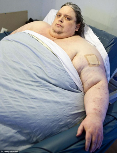 马丁是名副其实的”世界巨胖“