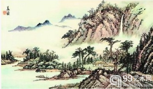 宋美龄《山水》 