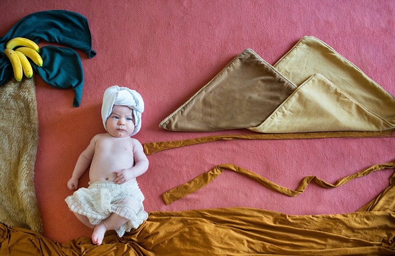 英国摄影师拍阿拉伯神话主题创意婴儿照