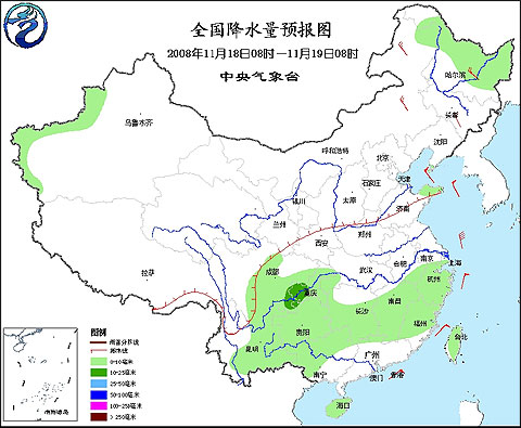 未来三天中国中东部地区降温趋缓 大部气温将回升