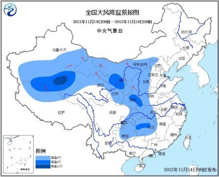 中西部未来三天降温最多达10℃ 南方迎明显降水