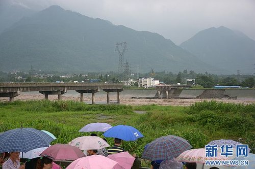 四川暴雨致3座大桥垮塌 汶川地震遗址被淹(图)