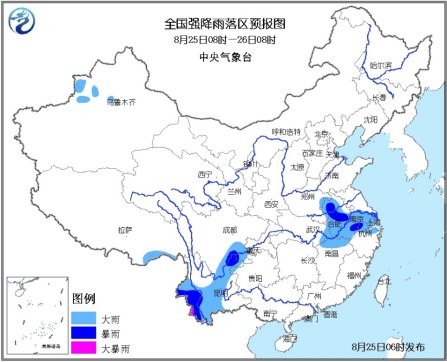 中国多地将迎来明显降雨云南西南部将有大暴雨