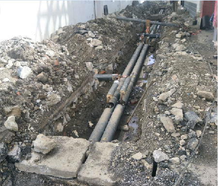香格里拉龙潭南路有序推进供暖建设