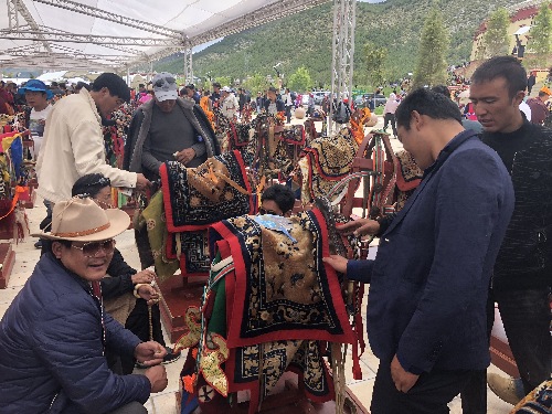 119套马器具展示香格里拉马背文化