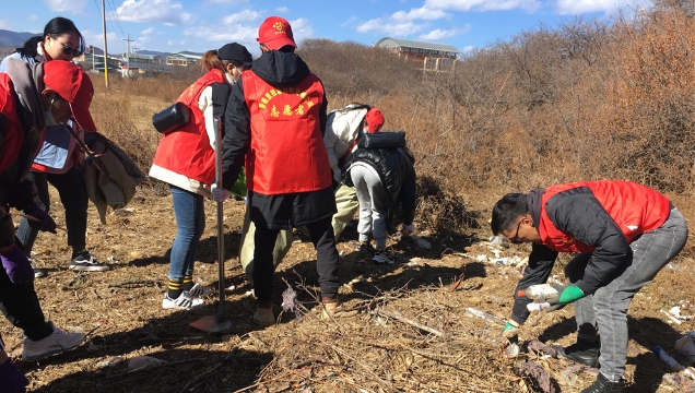 共青团香格里拉市委开展爱国卫生志愿服务活动