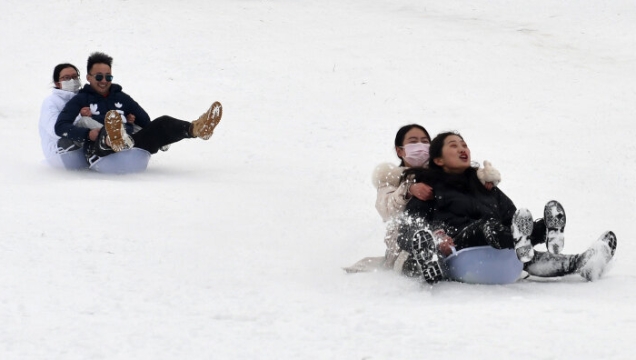 来香格里拉玩雪