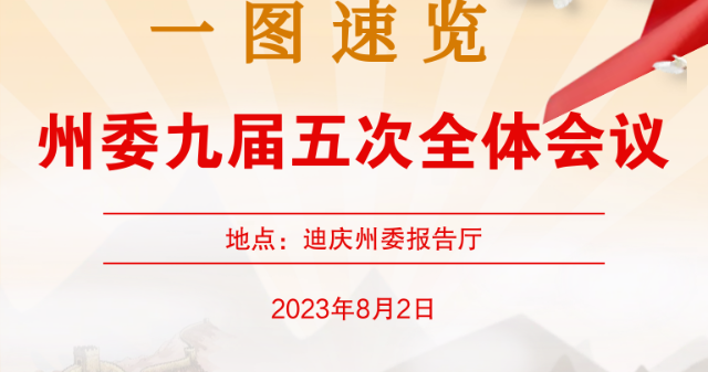 一图速览！中共迪庆州委九届五次全会工作报告